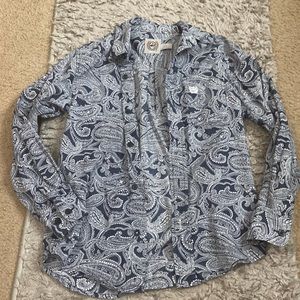 Boys CINCH paisley button down.